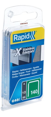 Rapid nr. 140 vlakdraadnieten rvs 10 mm, 650 stuks - 40109575 - 40109575