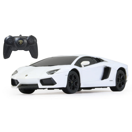 Rastar RC Aventador jongens 27 MHz 1:24 wit