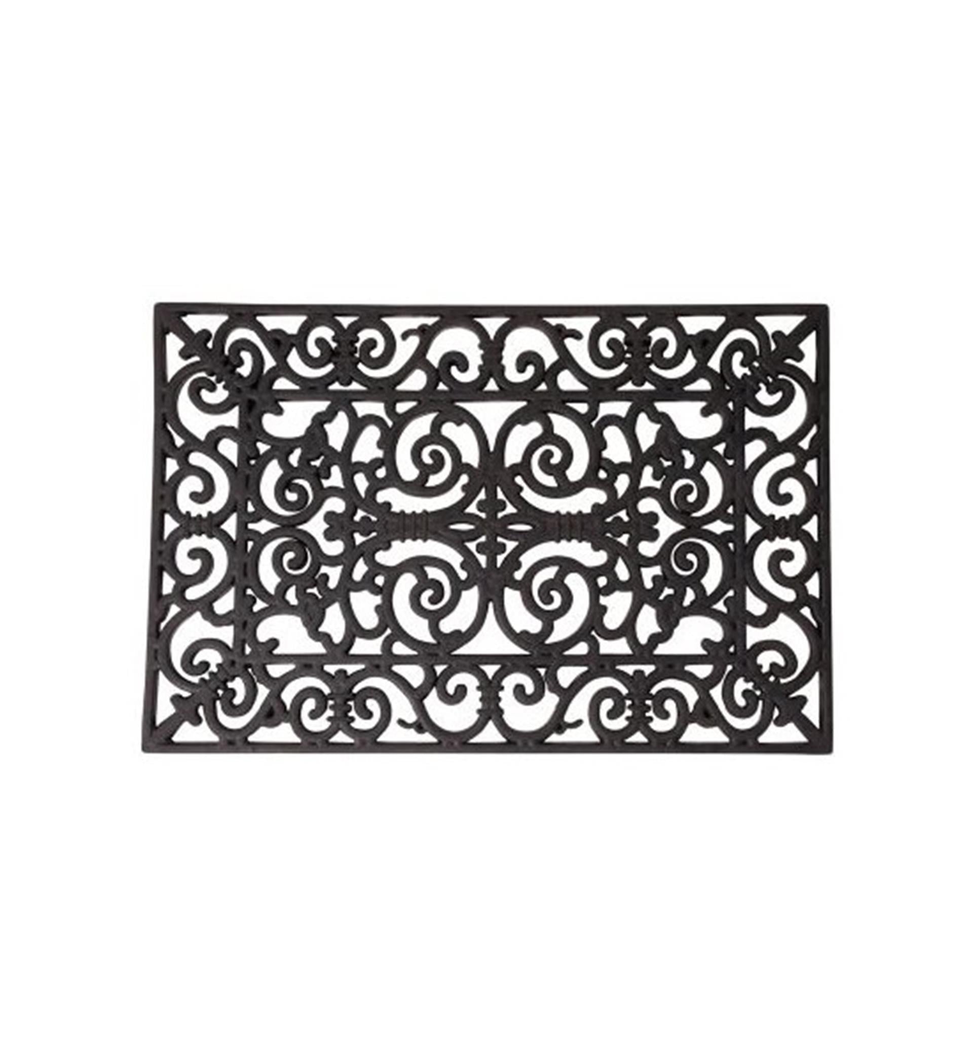 Esschert design klassieke deurmat 60x40cm rubber