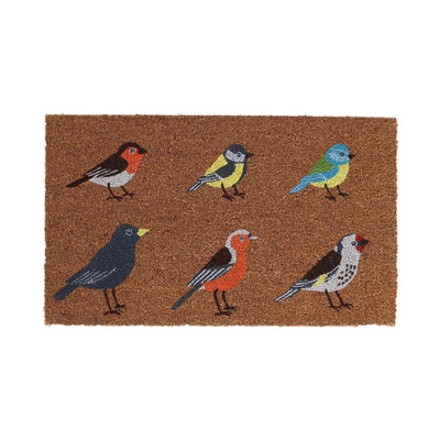 Esschert design deurmat kokos vogels l 75,0x45,0x1,7 cm