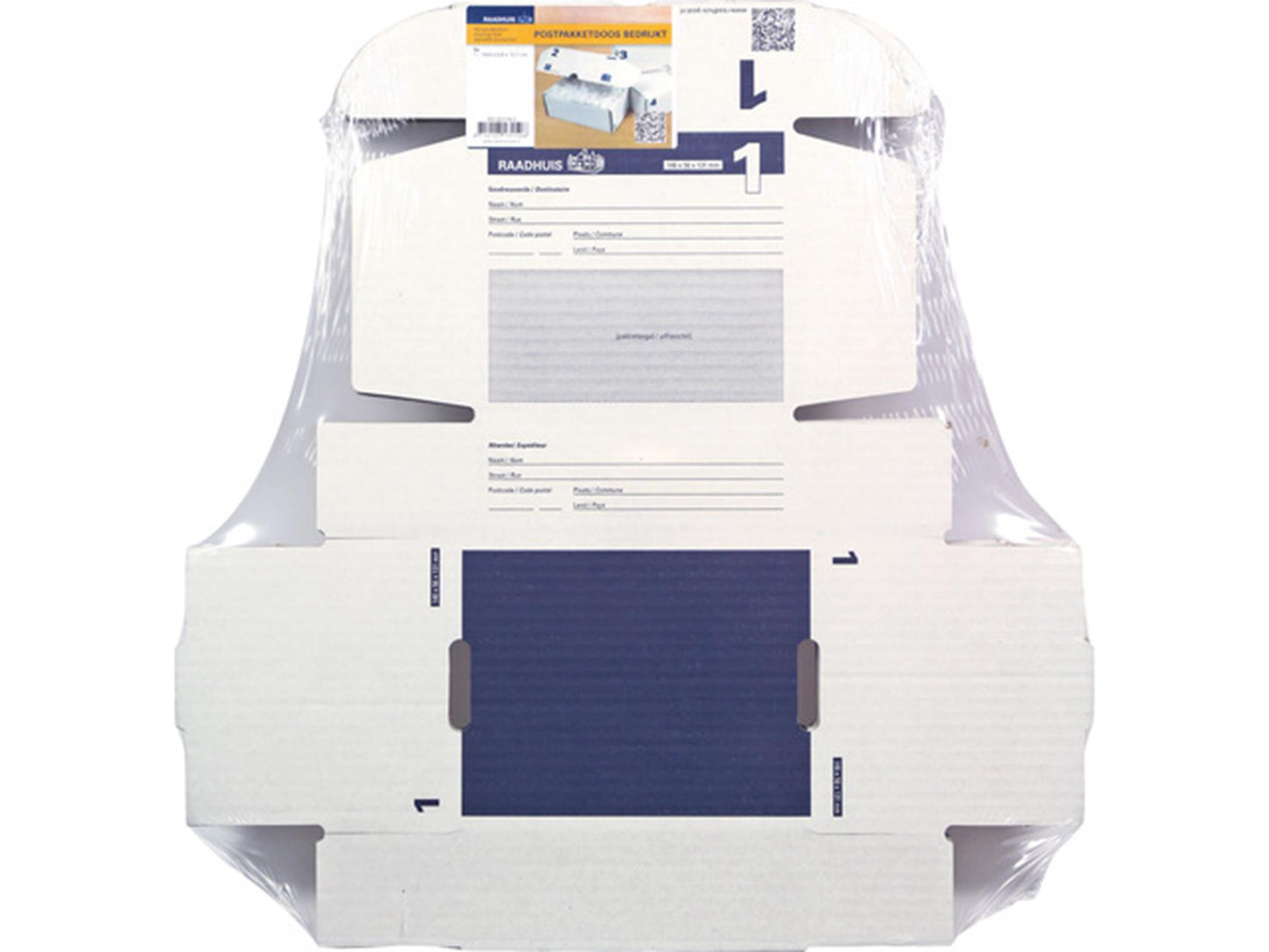 Kangaro raadhuis postpakketdoos 1 - 146x131x56mm - bedrukt - 5 stuks - rd-351118-5