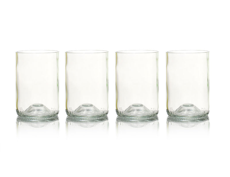 Rebottled glazen - 4-pack - clear