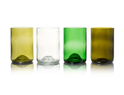 Rebottled drink glazen - 4-pack - mix