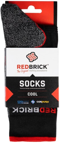 Redbrick zomer cool sokken 25104 | grijs zwart | maat 46 - 00.083.022.43