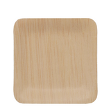 Pic relaxdays wegwerpbordjes bamboe vierkant 8,5x8,5cm 25 stuks - afbeelding 1