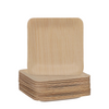 Pic relaxdays wegwerpbordjes bamboe vierkant 8,5x8,5cm 25 stuks