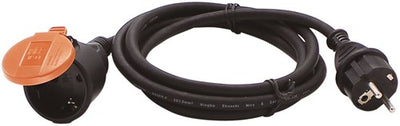 Relectric pro verlengsnoer 5 mtr 1-voudig 3x1,5mm - relec493128 relec493128