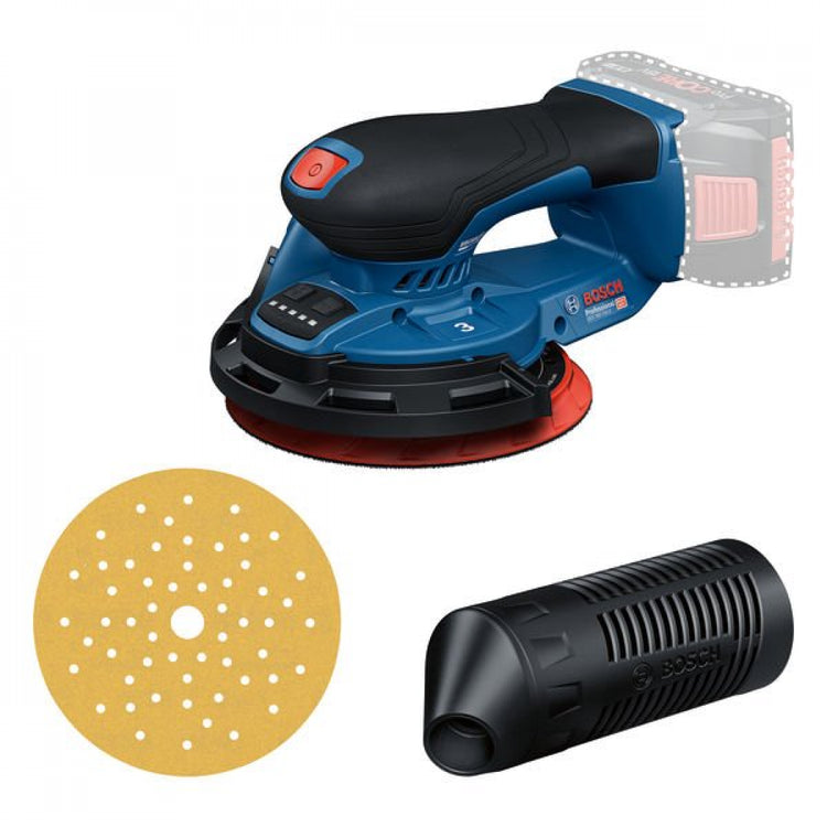 Bosch blauw gex 18v-150-3 accu-excenterschuurmachine | exclusief accu en lader - 0601372904
