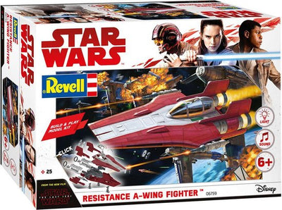 resistance a-wing fighter, red