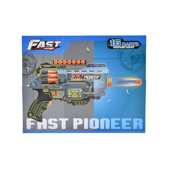 Fast pioneer Speelgoedpistool met Roterend Magazijn 16 kogels