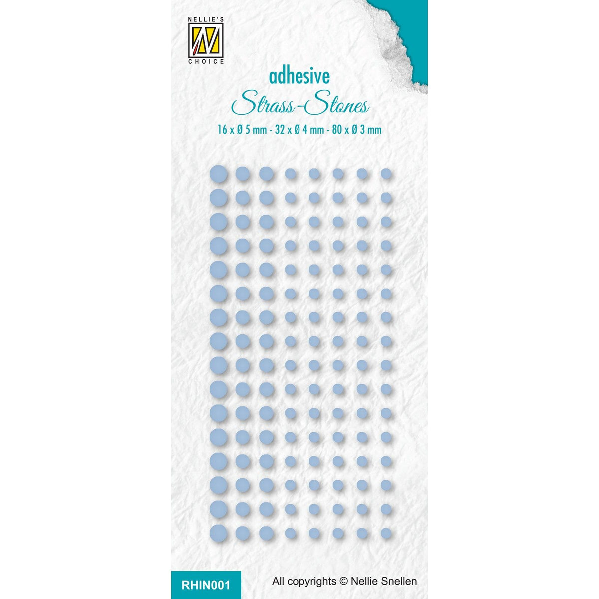 Nellie's choice • adhesive rhinestones set 1 bright blue col. 291