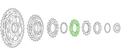 Shimano sprocket 15t for cs-m771-10 bj bk