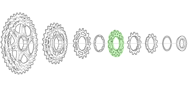 Shimano sprocket 15t for cs-m771-10 bj bk