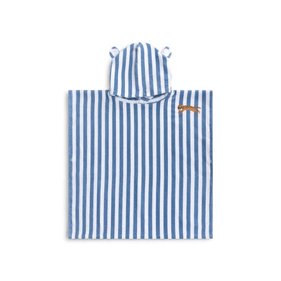 Roamer | blauwe katoenen strandponcho 65 x 65 cm