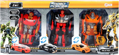 Toi-toys robot roboforces 3 transformer robots 10 cm groot