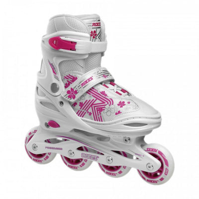 inline skates Jokey 3.0 softboot 82A wit roze mt 30-33