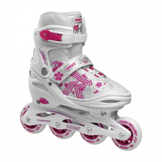 inline skates Jokey 3.0 softboot 82A wit roze mt 38-41