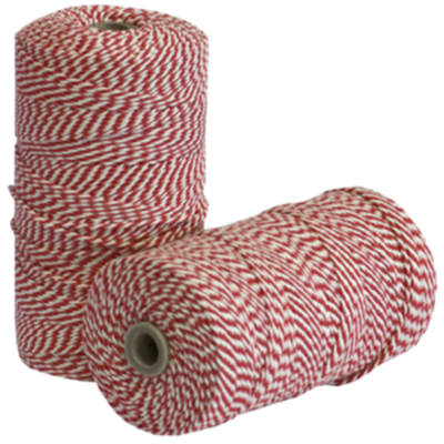 Rolladetouw 80m rood wit