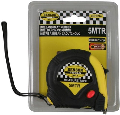Enzo rolmaat - meetband rubber 5 meter - 19 mm - 6453126