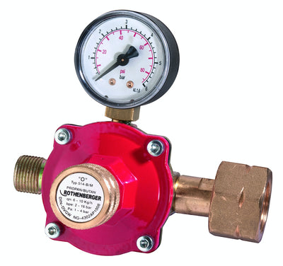 Rothenberger propaanregelaar, manometer 0,5-4 bar - rot032100e - rot032100e
