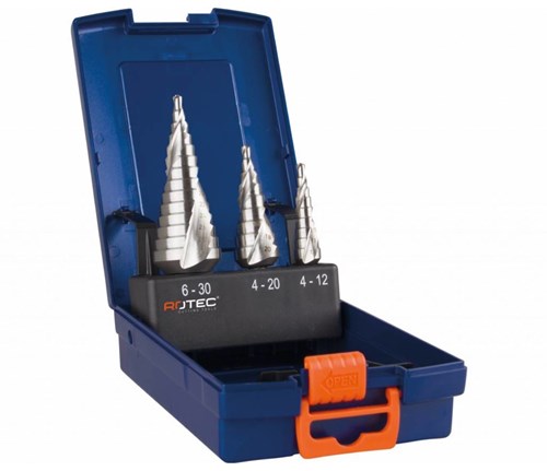 Rotec 3 dlg. cassette trappenboren met trap 2,0 mm stijgend - 900.3030