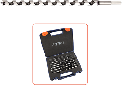 Rotec 900.1065 9-dlg. slangenborenset type '240', ø4-18 x 230 mm - 900.1065
