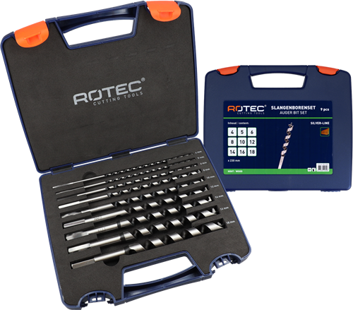 Rotec 900.1065 9-dlg. slangenborenset type '240', ø4-18 x 230 mm - 900.1065