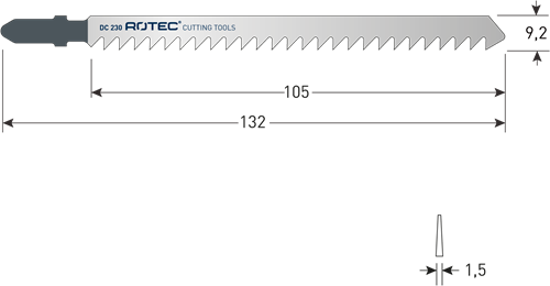 Rotec decoupeerzaag | dc230 | 2 stuks - 520.0232