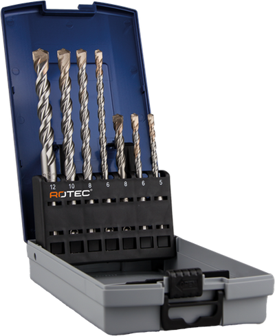 Rotec hamerborenset | sds-plus | v-breaker | in abs-cassette | 7-dlg. - 900.1010k