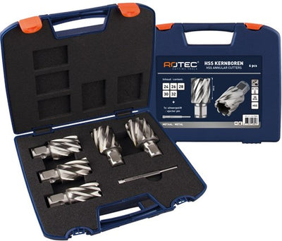 Rotec hss kernborenset silver-line '536w', wld 19, 6-dlg, ø24-32 - 536.9006