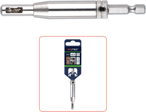 Rotec hss scharnierboor | 1 4 -bitopn. e6.3 | ø3,5 (schroef ø5-5,5) - 268.0005