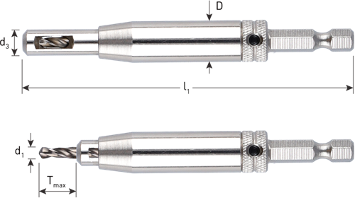 Rotec hss scharnierboor | 1 4 -bitopn. e6.3 | ø3,5 (schroef ø5-5,5) - 268.0005