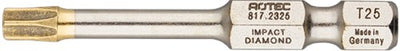 Rotec impact insertbit t 20 l=50mm e 6,3 diamond - 5 stuk(s) - 8172320