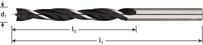 Rotec machinale houtboor 3,0x33 61 mm - 10 stuk(s) - 2350301
