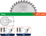 Rotec opti-line hm cirkelzaagblad voor handmachines | ø160x2,2x20 | z=48 | tf-uni - 553.0132 - afbeelding 2