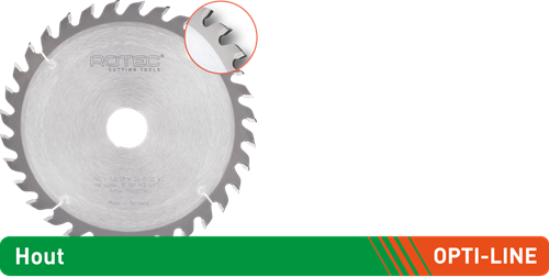 Rotec opti-line hm cirkelzaagblad voor handmachines | ø160x2,2x20 | z=48 | tf-uni - 553.0132