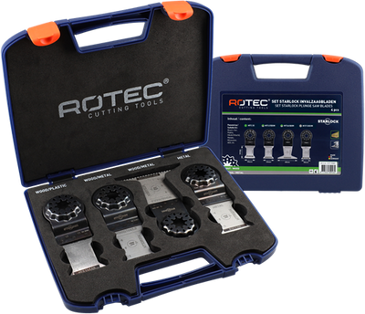 Rotec starlock multitoolzaagbladen | 517-allround set | 4-delig - 517.9000