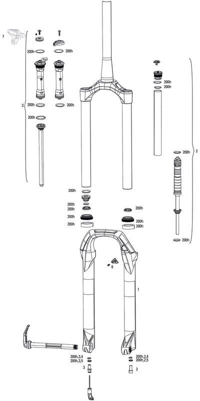 Rockshox verende voorvork judy gold rl susp.fork rs judy gold rl 100mm black