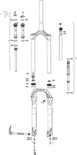 Rockshox verende voorvork judy gold rl susp.fork rs judy gold rl 100mm oneloc black - afbeelding 1