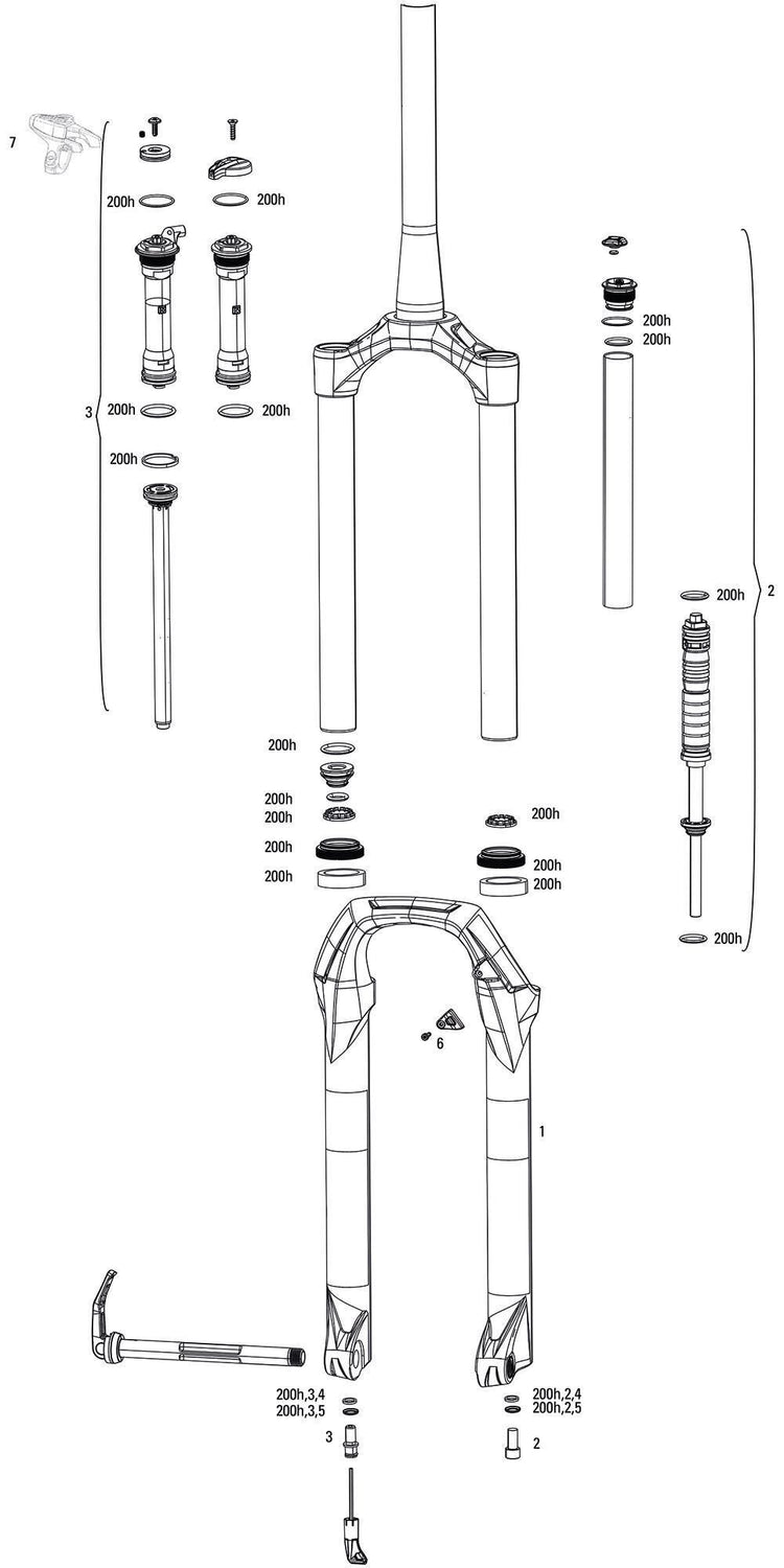 Rockshox verende voorvork judy gold rl susp.fork rs judy gold rl 120mm black