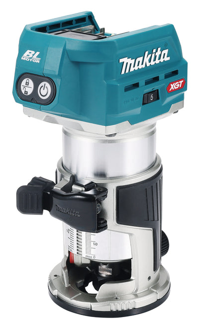 Makita rt001gz14 boven- en kantenfrees | 40 v max | zonder accu's en lader | in doos - rt001gz14