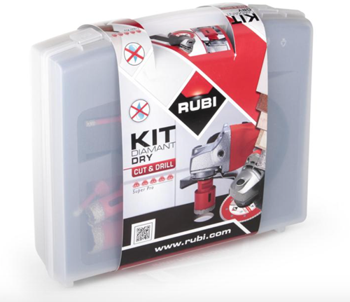 Rubi kit met tcr zaagblad en drygres boren | incl. koffer - 68923