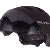 Rucanor urban sprint scooteren fietshelm vizier nt8776 zwart maat 58-61 cm (l)