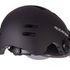Rucanor urban sprint scooteren fietshelm vizier nt8776 zwart maat 58-61 cm (l)