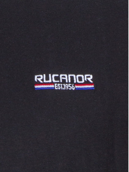 Rucanor Raffi basic shirt ronde hals heren zwart maat 3XL