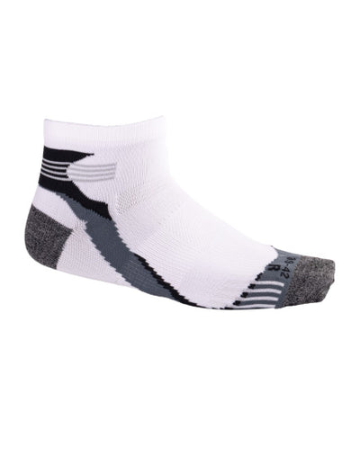 Rucanor Hardloopsokken kort 2-pack wit grijs maat 43-46