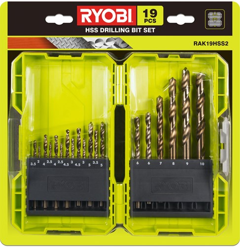 Ryobi rak19hss2 | 19-delig hss boorset - 5132004390 - 5132004390