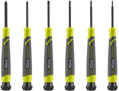 Ryobi rhsdspc6 | magnetische precisie schroevendraaierset 6 stuks - 5132006048