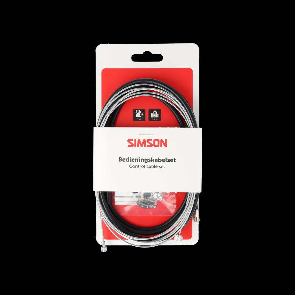 Simson remkabelset compleet universeel zwart