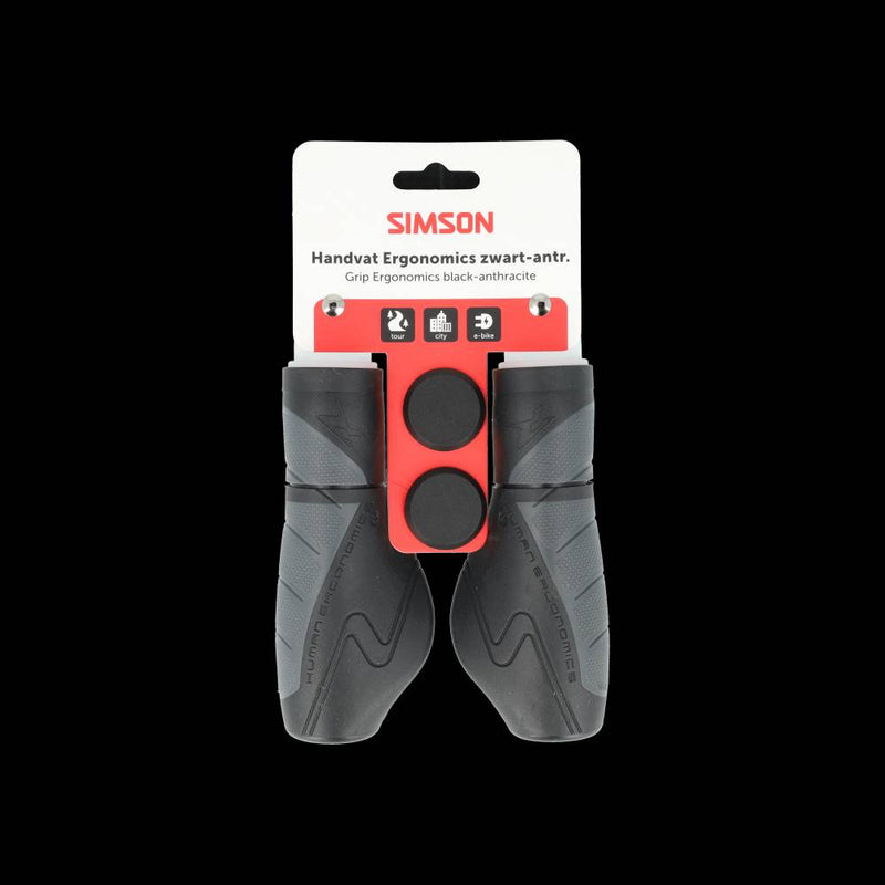 Simson handvatten ergonomics zwart-antraciet